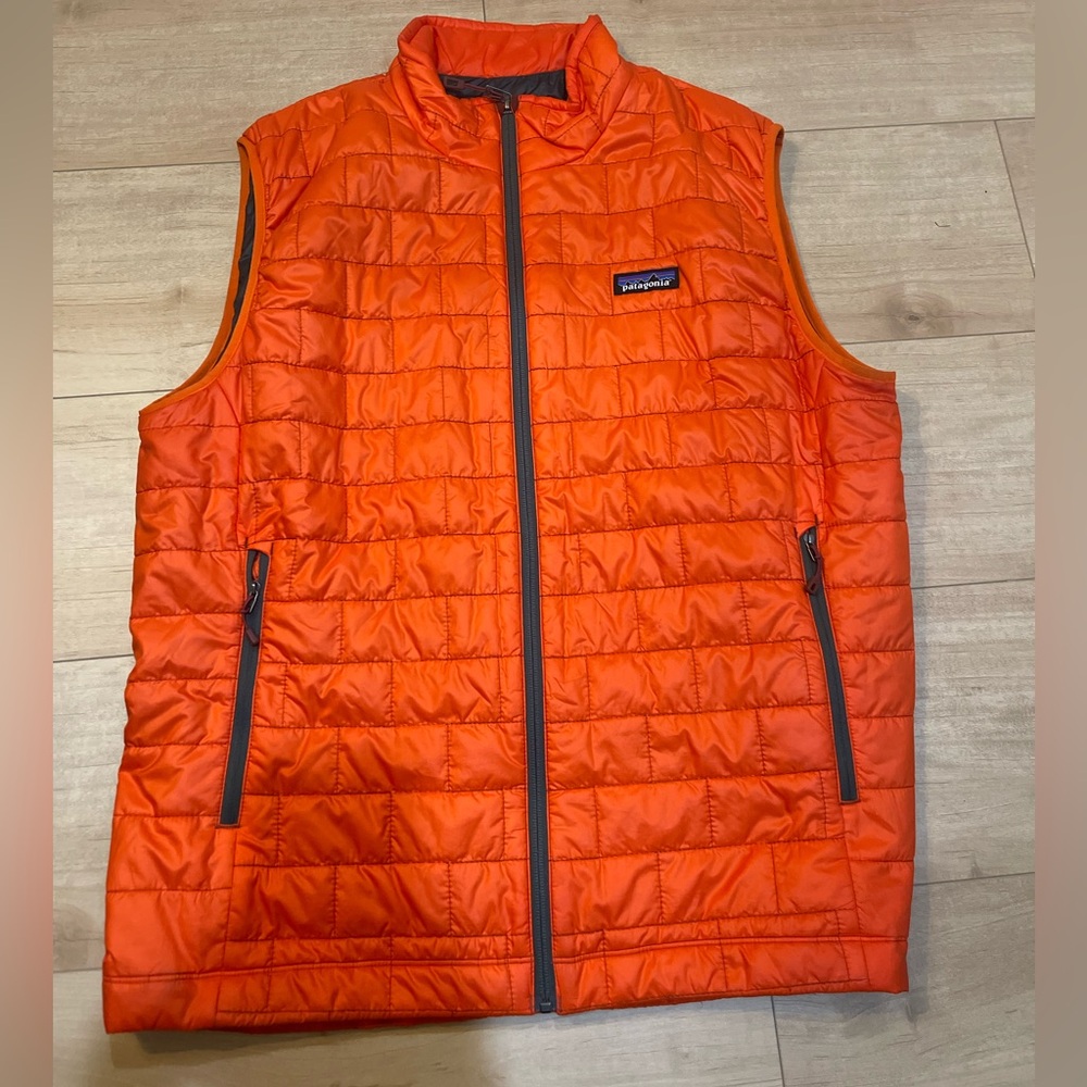 Patagonia Men’s Nano Puff Vest - Orange -Size Large- Great condition barely worn